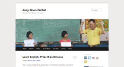 Desktop Screenshot of joeygoesglobal.com